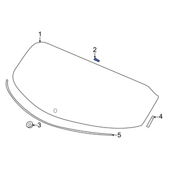 Acura OE - Back Glass Spacer