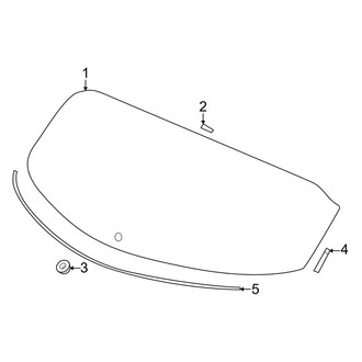Acura OE - Lift Gate - Glass