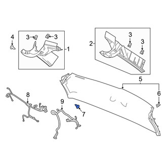 Acura OE - Lower Liftgate Trim Panel Clip