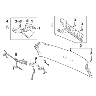 Acura OE - Lift Gate - Interior Trim