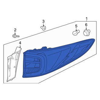 Acura OE - Rear Left Outer Tail Light Assembly