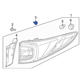 Acura OE - Inner Tail Light Grommet
