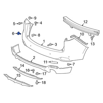 Acura OE - Bumper Cover Bolt