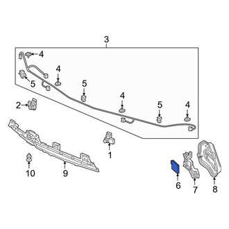 Acura OE - Rear Left Blind Spot Detection System Warning Sensor