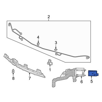 Acura OE - Rear Right Blind Spot Detection System Warning Sensor
