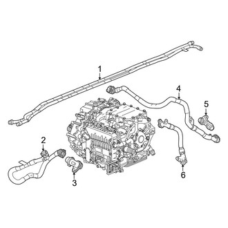 Acura OE - Cooling - Hoses & Lines (Rear Drive Motor), (AWD)