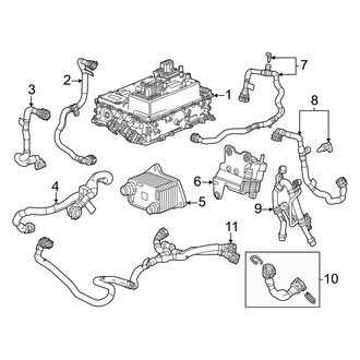 Acura OE - Cooling - Hoses & Pipes (Battery Cooling), (AWD)