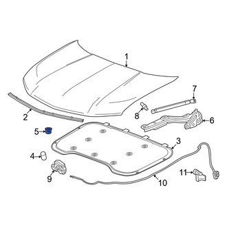 Acura OE - Front Outer Hood Stop Buffer