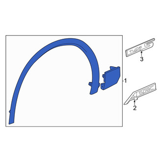 Acura OE - Front Left Wheel Arch Molding