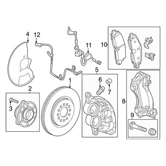 Acura OE - Front Suspension - Brake Components (RWD)