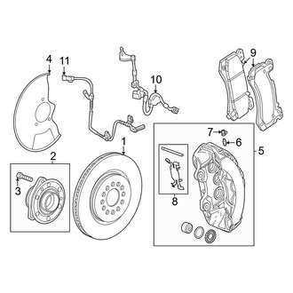 Acura OE - Front Suspension - Brake Components (Type S)