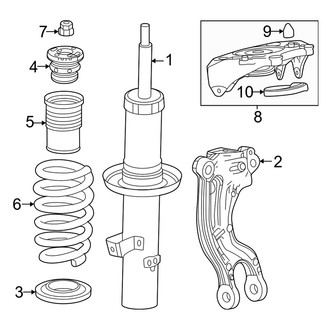 Acura OE - Front Suspension - Struts & Components (W/O Air Suspension), (A-Spec AWD)