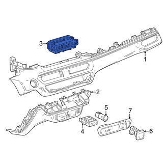Acura OE - Front Center Left Dashboard Air Vent