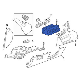 Acura OE - Front Left Dashboard Air Vent