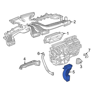 Acura OE - Front Upper Center Instrument Panel Air Duct