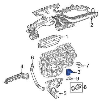 Acura OE - Front Right Lower Instrument Panel Air Duct
