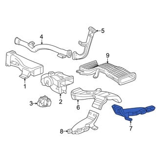 Acura OE - Center Instrument Panel Air Duct