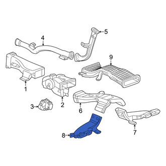 Acura OE - Center Front Instrument Panel Air Duct