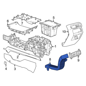 Acura OE - Rear Instrument Panel Air Duct