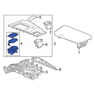 Acura OE - Center Console Cup Holder