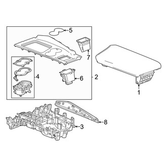 Acura OE - Center Console (Upper Components)