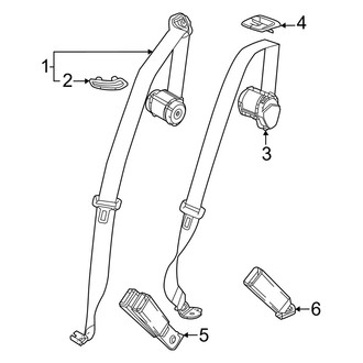 Acura OE - Restraint Systems - Rear Seat Belts