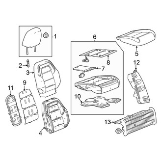 Acura OE - Seats & Tracks - Passenger Seat Components (Covers & Pads)
