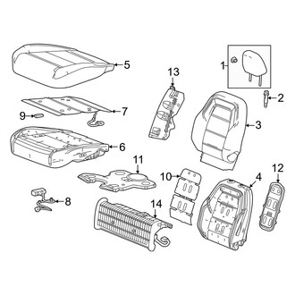 Acura OE - Seats & Tracks - Driver Seat Components (Covers & Pads)