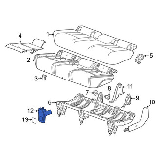 Acura OE - Rear Seat Track Cover