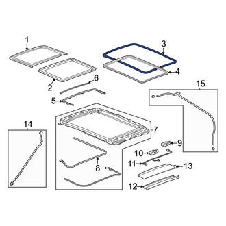 Acura OE - Outer Sunroof Seal