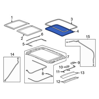 Acura OE - Inner Sunroof Seal
