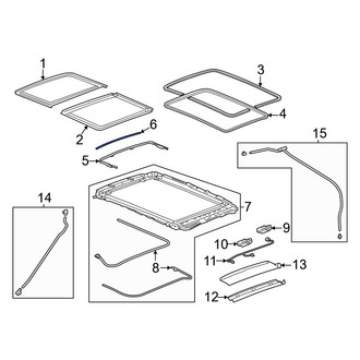 Acura OE - Sunroof Deflector Clip