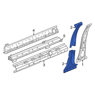 Acura OE - Left Body B-Pillar Reinforcement