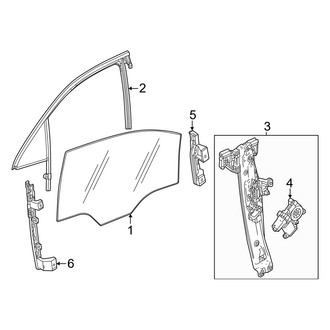 Acura OE - Front Door - Glass & Hardware