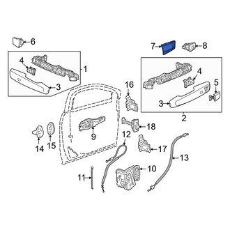 Acura OE - Front Right Exterior Door Handle Pad