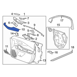 Acura OE - Front Left Door Armrest
