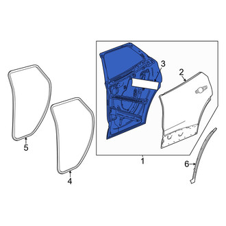 Acura OE - Rear Left Door Shell