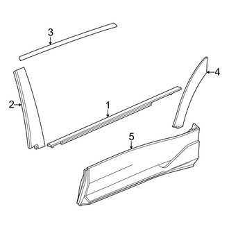 Acura OE - Rear Door - Exterior Trim
