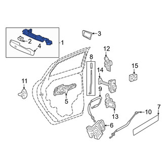 Acura OE - Rear Right Outer Exterior Door Handle
