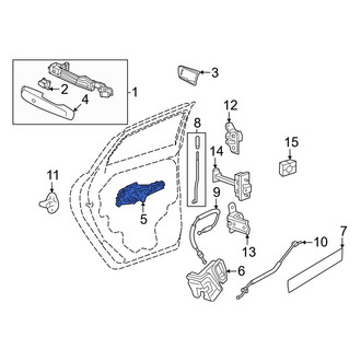 Acura OE - Rear Right Exterior Door Handle Base