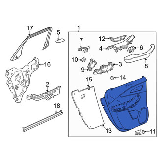 Acura OE - Rear Right Outer Door Outer Panel