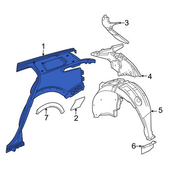 Acura OE - Rear Left Inner Quarter Panel