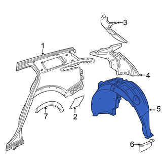 Acura OE - Rear Left Quarter Panel Splash Shield