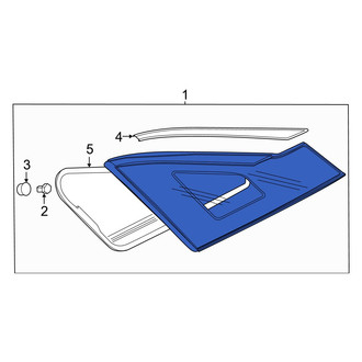 Acura OE - Rear Left Quarter Glass
