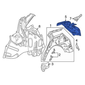Acura OE - Rear Left Body D-Pillar