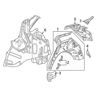 Acura OE - Quarter Panel - Inner Structure