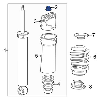 Acura OE - Upper Suspension Shock Absorber Nut