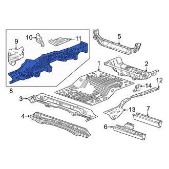Acura OE - Rear Left Floor Side Rail Reinforcement