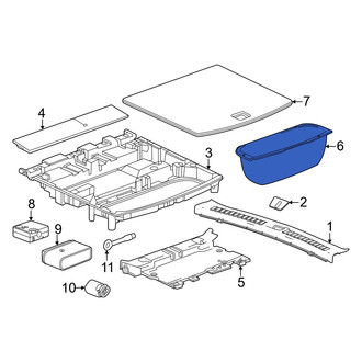 Acura OE - Rear Trunk Floor Storage Box