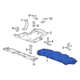 Acura OE - Rear Bumper Splash Shield